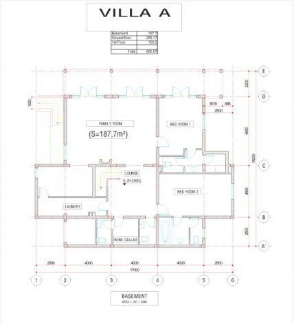 Villa A - Basement 